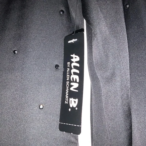 Allen B by Allen Schwartz - Black Blazer with Studded Details NWT Size Large - Picture 2 of 6